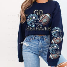 Load image into Gallery viewer, Rhinestone Football Sea Team 2 - DTF Transfer