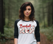 Load image into Gallery viewer, Baseball Mom Heart - DTF Transfer