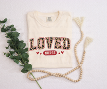 Load image into Gallery viewer, Leopard Loved Nurse Tee