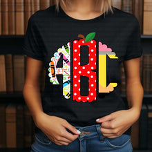 Load image into Gallery viewer, Teacher Monogram - DTF Transfer