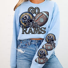 Load image into Gallery viewer, Rhinestone Football Goat Team 2 - DTF Transfer