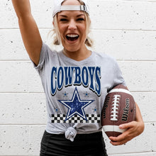 Load image into Gallery viewer, Faux Sequin Blue Star Team - DTF Transfer