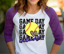 Load image into Gallery viewer, Custom School Game Day Softball - DTF Transfer