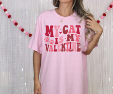 Load image into Gallery viewer, My Cat is My Valentine Tee