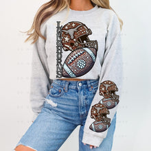 Load image into Gallery viewer, Rhinestone Football Horn Team 1 - DTF Transfer