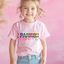 Load image into Gallery viewer, Custom Butterfly and Flowers Crayon Name - DTF Transfer