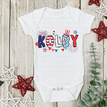 Load image into Gallery viewer, Custom Patriotic Name Capital - DTF Transfer