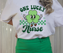 Load image into Gallery viewer, Checkered One Lucky Nurse Tee