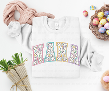 Load image into Gallery viewer, Varsity Sugar Bunny Nana - Distressed - DTF Transfer