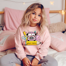 Load image into Gallery viewer, Custom Name Pink Flower Bus - DTF Transfer