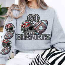 Load image into Gallery viewer, Rhinestone Go Hornets - DTF Transfer