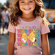 Load image into Gallery viewer, Third Grade Pencil Bow - DTF Transfer