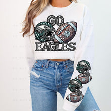Load image into Gallery viewer, Rhinestone Football America's Bird Team 2 - DTF Transfer
