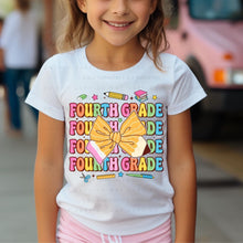 Load image into Gallery viewer, Fourth Grade Pencil Bow - DTF Transfer