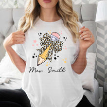 Load image into Gallery viewer, Custom Name Leopard Pencil - DTF Transfer