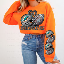 Load image into Gallery viewer, Rhinestone Football Sea Human Team Sleeve - DTF Transfer