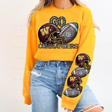 Load image into Gallery viewer, Rhinestone Football Command Team 2 - DTF Transfer