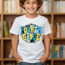 Load image into Gallery viewer, Blue Checkered Fourth Grade - DTF Transfer