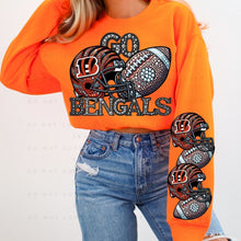 Load image into Gallery viewer, Rhinestone Football Big Tiger Team 2 - DTF Transfer