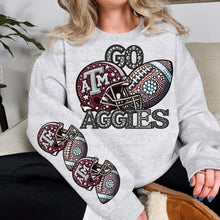 Load image into Gallery viewer, Rhinestone Football Agg Team 2 - DTF Transfer