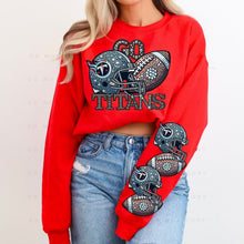 Load image into Gallery viewer, Rhinestone Football Greek Parents Team 2 - DTF Transfer
