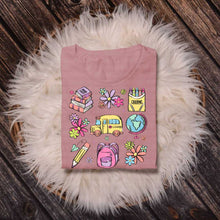 Load image into Gallery viewer, Bus and Flowers Distressed - DTF Transfer