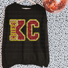 Load image into Gallery viewer, K C Faux Sequin - DTF Transfer
