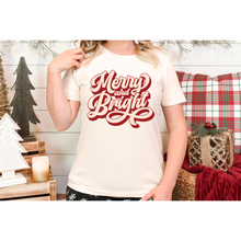 Load image into Gallery viewer, Tan Merry & Bright- DTF Transfer
