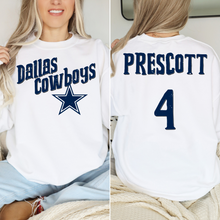 Load image into Gallery viewer, Front and Back Star Team- DTF Transfer