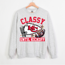 Load image into Gallery viewer, Classy Until Kickoff Solid Her Boyfriend's Team - DTF Transfer