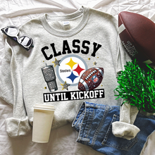 Load image into Gallery viewer, Classy Until Kickoff Solid Pittsburgh Team - DTF Transfer