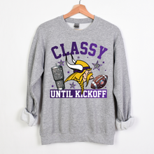 Load image into Gallery viewer, Classy Until Kickoff Norse Team - DTF Transfer