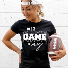 Load image into Gallery viewer, Custom Number White Game Day - DTF Transfer