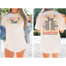 Load image into Gallery viewer, Black Front and Back Halloween Tour- DTF Transfer