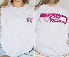 Load image into Gallery viewer, Pink Faux Sequin Sea Team- DTF Transfer
