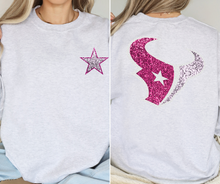Load image into Gallery viewer, Pink Faux Sequin Texas Team- DTF Transfer
