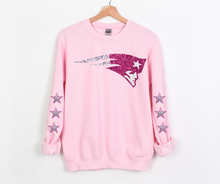 Load image into Gallery viewer, Pink Faux Sequin American Team- DTF Transfer