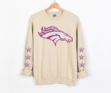 Load image into Gallery viewer, Pink Faux Sequin Horse Team- DTF Transfer