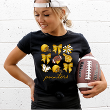 Load image into Gallery viewer, Yellow Point Football Coquette – DTF Transfer
