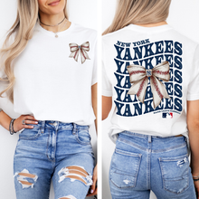 Load image into Gallery viewer, Baseball Teams w Cities- Front & Back