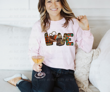 Load image into Gallery viewer, Western LOVE with Cowboy Hat - DTF Transfer