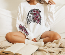 Load image into Gallery viewer, Red Floral Lungs DTF Transfer