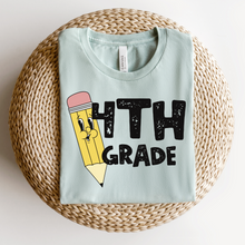 Load image into Gallery viewer, PENCIL 4TH GRADE - DTF Transfer