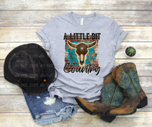 Load image into Gallery viewer, A Little Bit Country Bull Skull - DTF Transfer