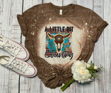 Load image into Gallery viewer, A Little Bit Country Bull Skull - DTF Transfer