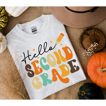 Load image into Gallery viewer, HELLO SECOND GRADE - DTF Transfer