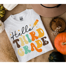 Load image into Gallery viewer, HELLO THIRD GRADE - DTF Transfer