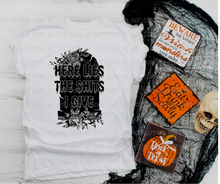 Load image into Gallery viewer, Here Lies the Sh*ts I Give - DTF Transfer