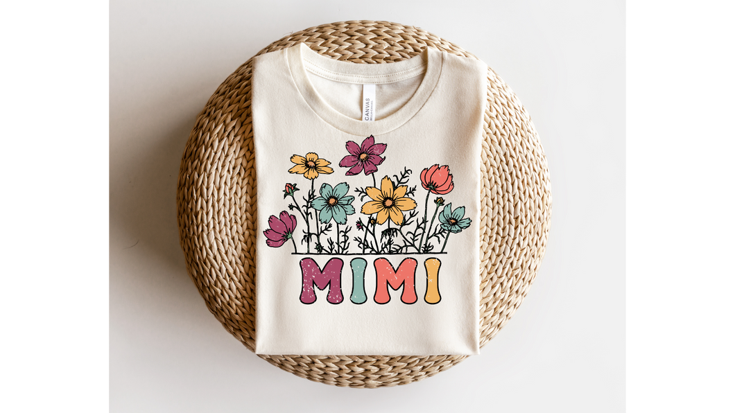 Vintage Mimi Flower TRANSFERS
