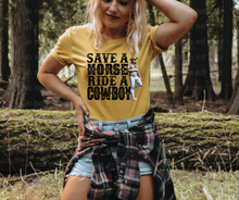 Load image into Gallery viewer, Save A Horse Ride A Cowboy - DTF Transfer